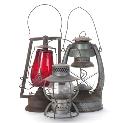 Embury Mfg Co. and Other Lanterns, Early to Mid-20th Century