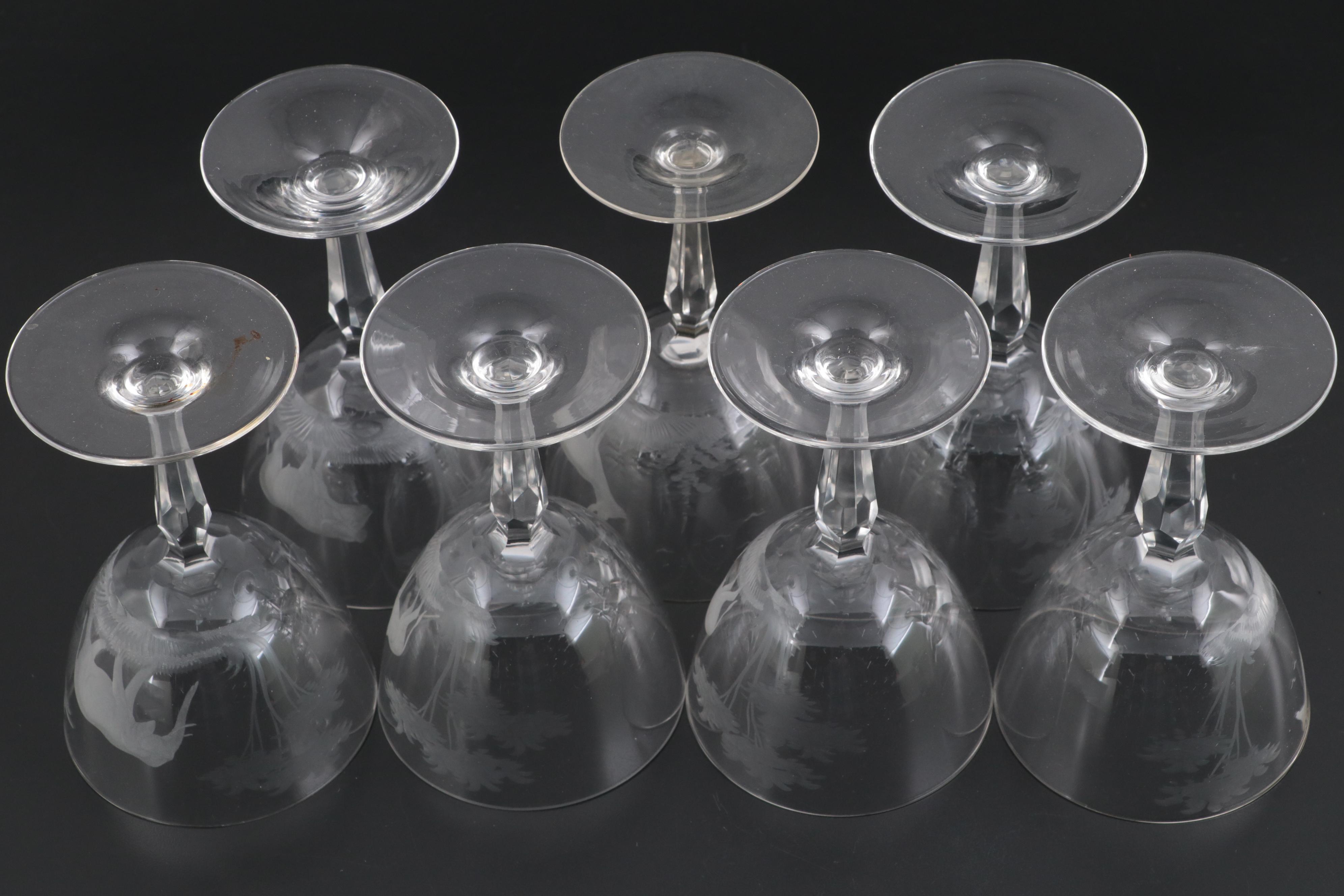 Queen Lace "KenyanAfrican" and "AmericanaAmerica" Cut Glass Drinkware