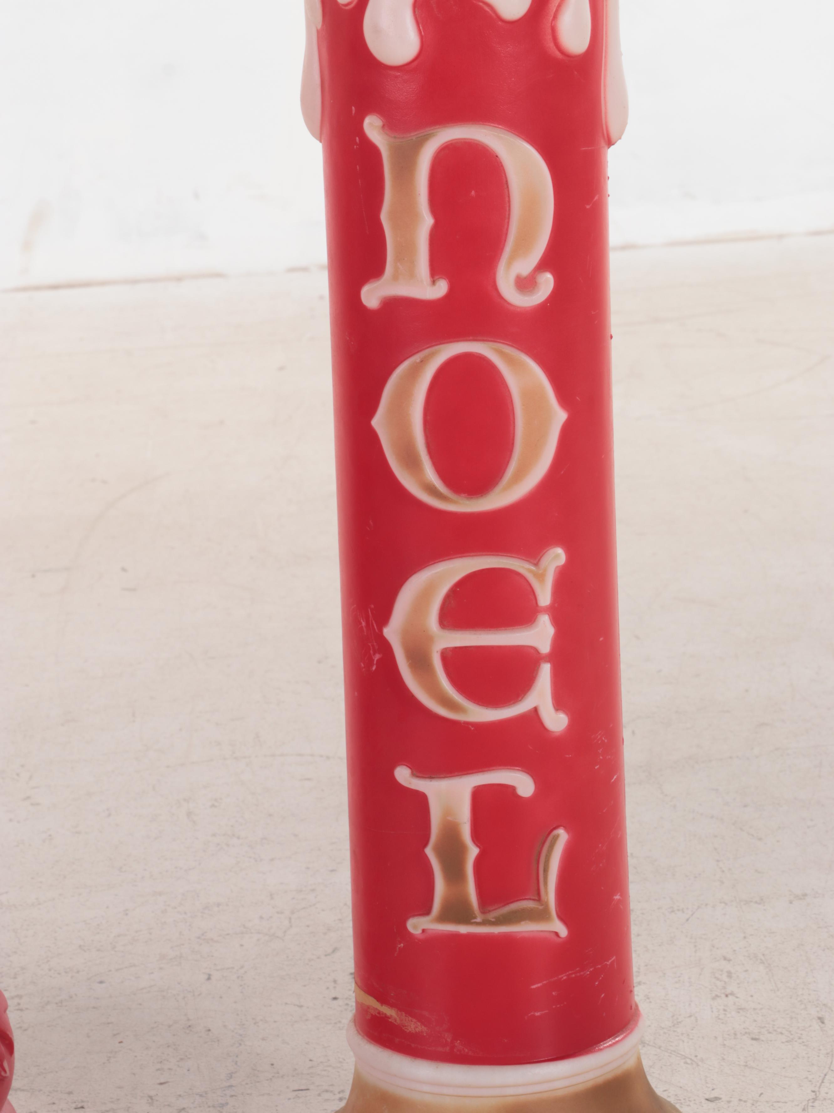 Electric Illuminated Outdoor Candle Pair EBTH