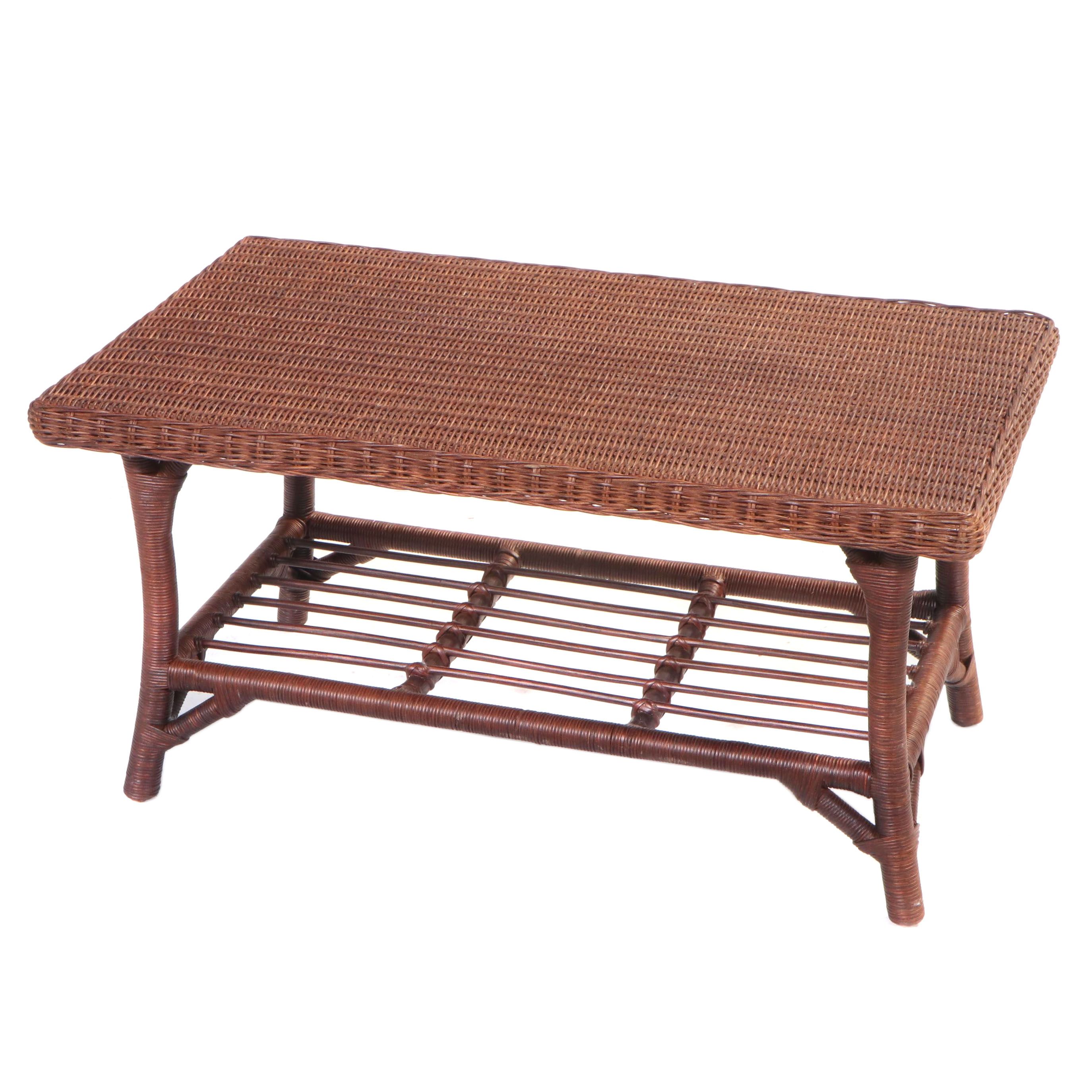 Wicker Coffee Table EBTH