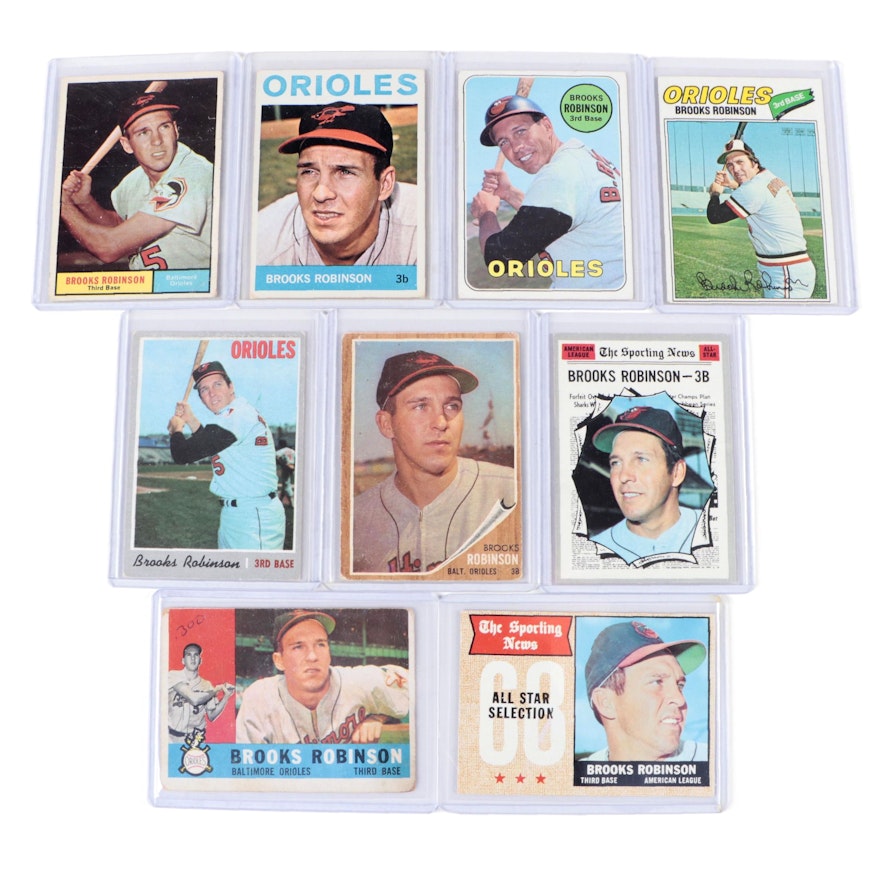 Topps Brooks Robinson Baltimore Orioles Baseball Cards, 1960s–1970s