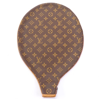 Louis Vuitton Tennis Racket Cover in Monogram Canvas with Leather Trim