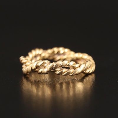 18K Twisted Rope Band
