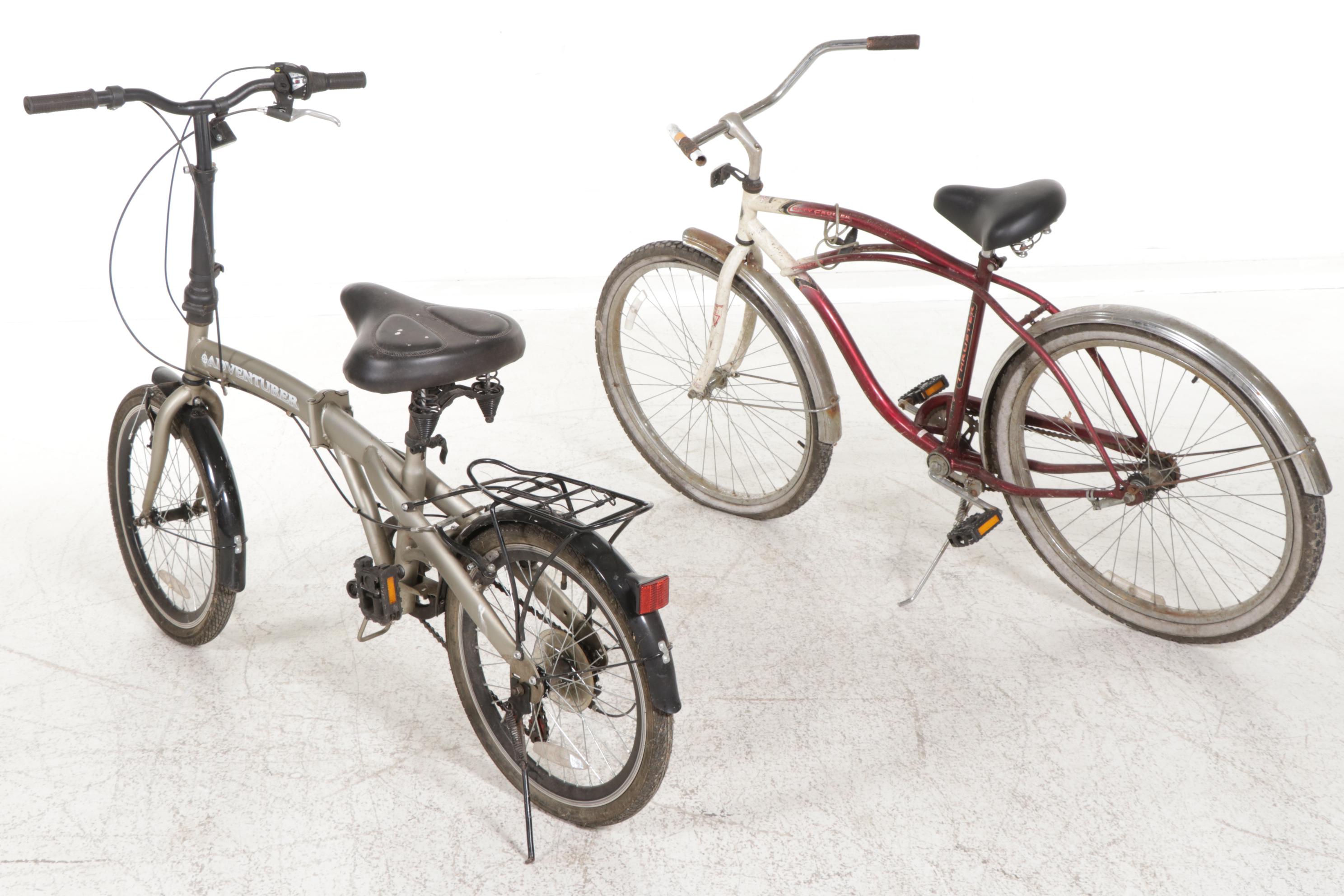 StowAway Adventurer 6Speed Folding Bike with Thruster City Cruiser