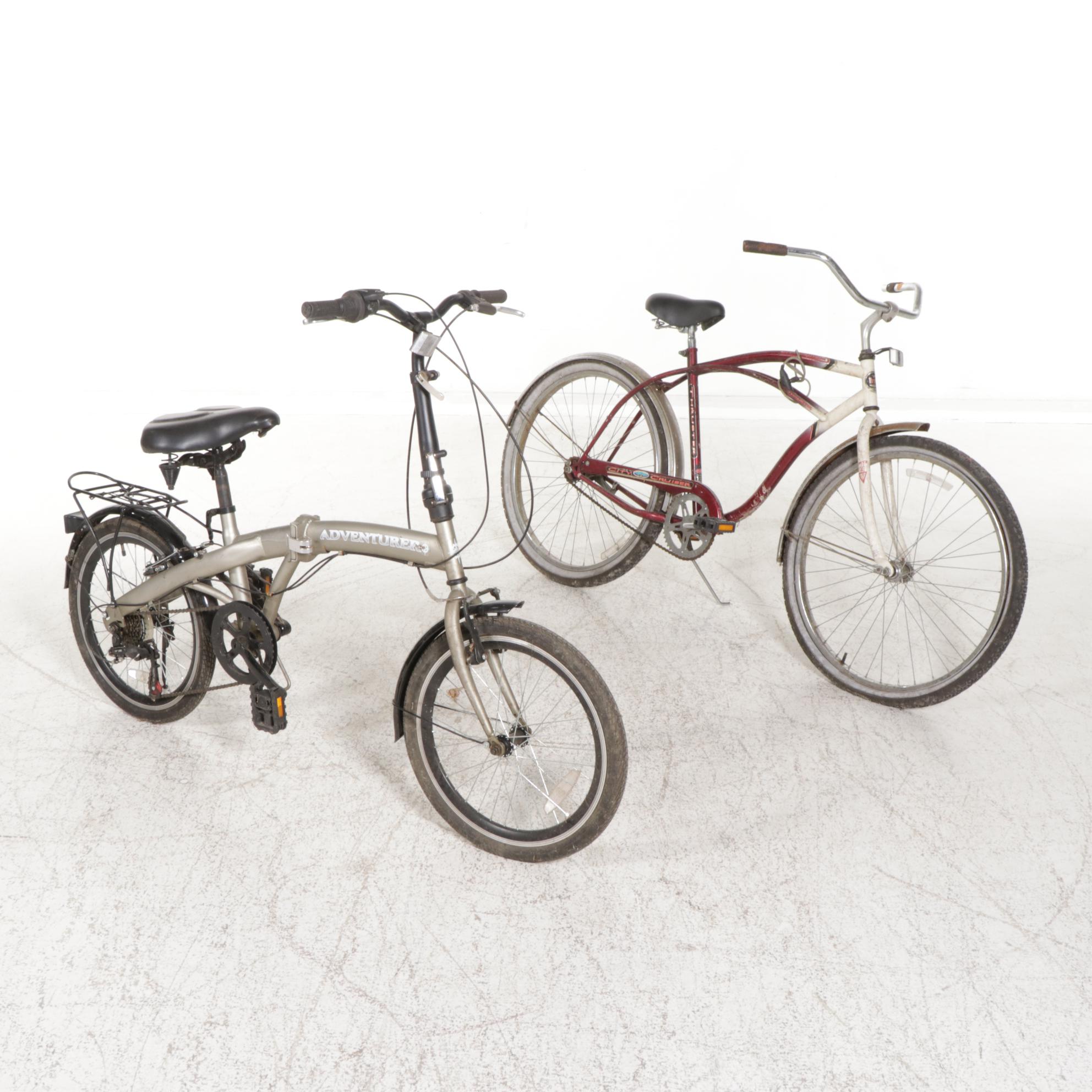 StowAway Adventurer 6Speed Folding Bike with Thruster City Cruiser