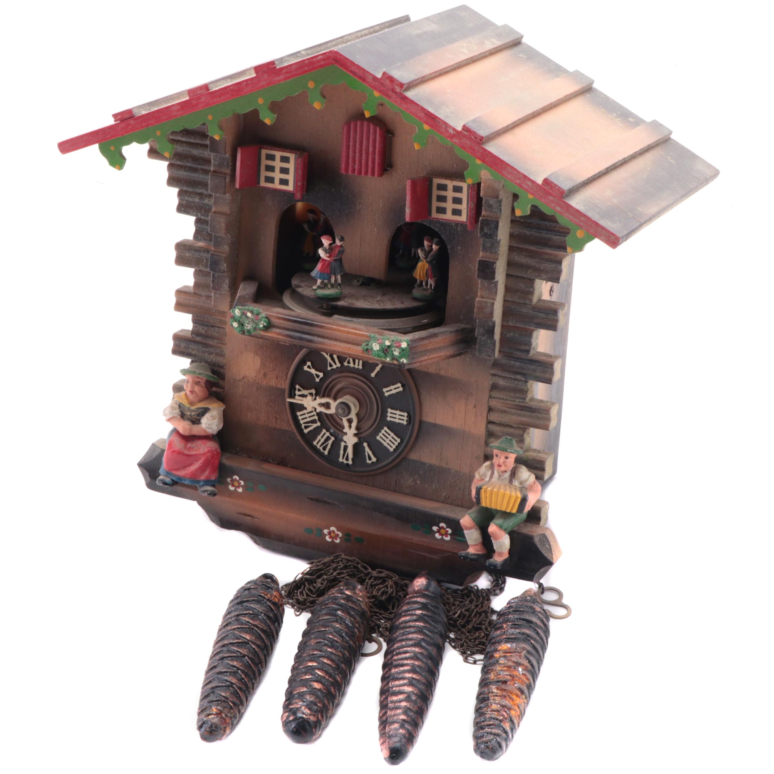 E. Schmeckenbecher Black Forest West German Cuckoo Clock, Late 20th