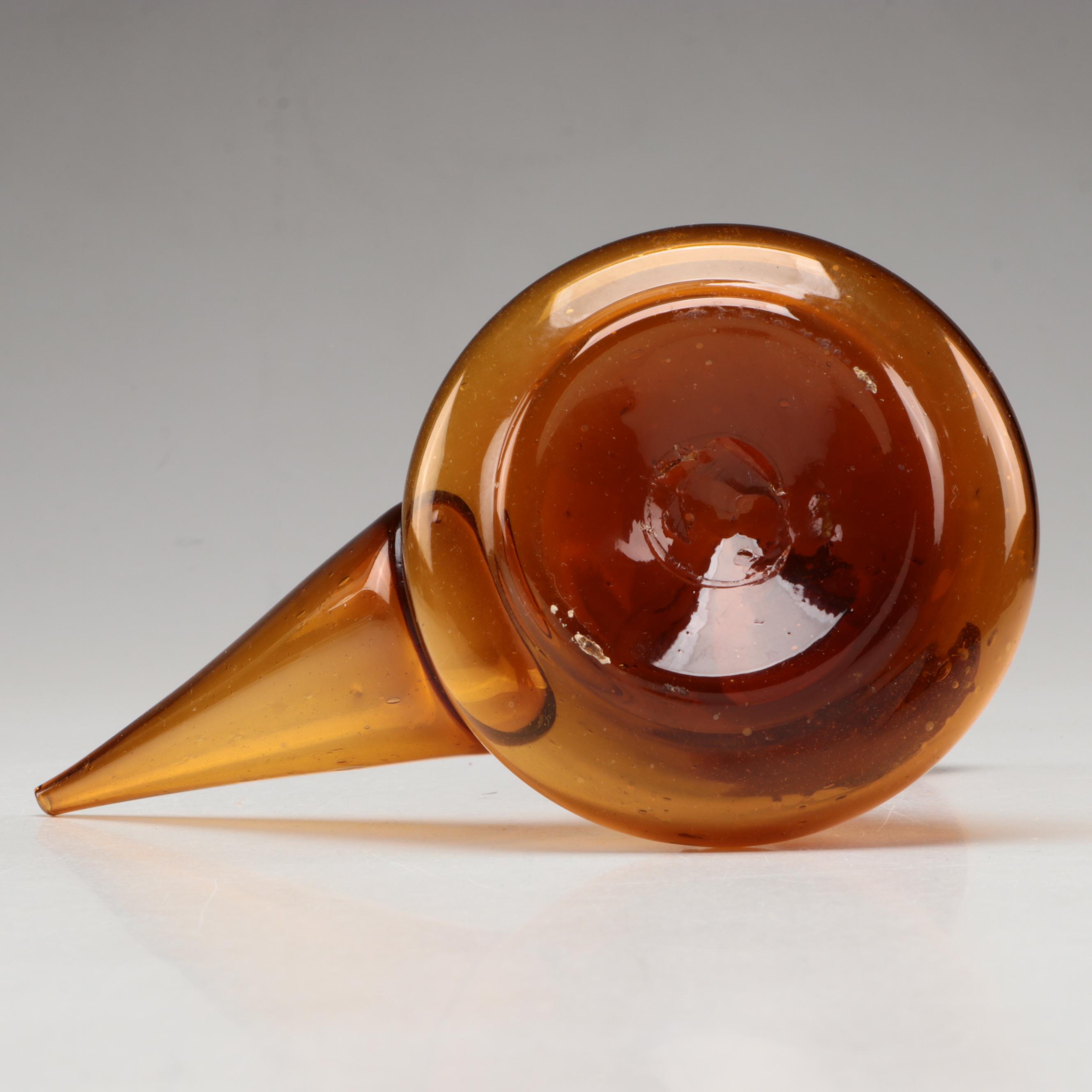 Spanish Art Glass Porròn Wine Decanter EBTH