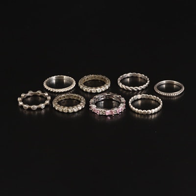 Sterling, Braided, Beaded and Eternity Designs Featured in Ring Selection