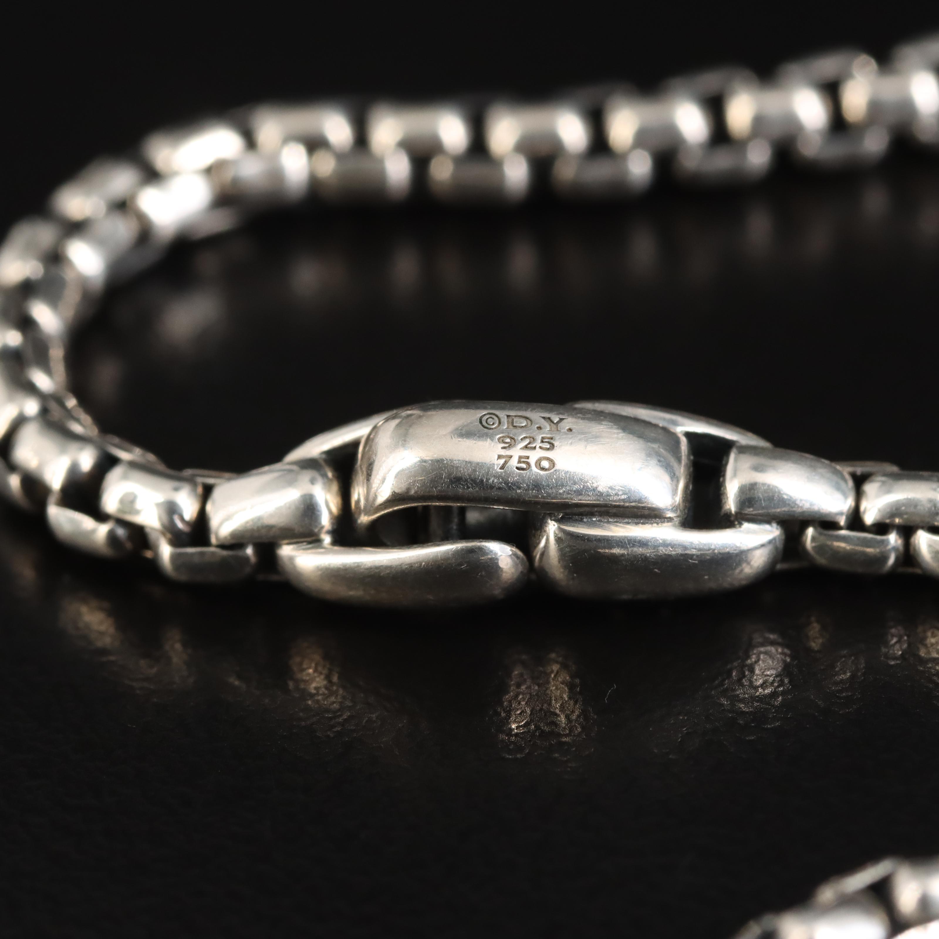 David Yurman Sterling Amulet Holder Necklace with 18K Accent EBTH