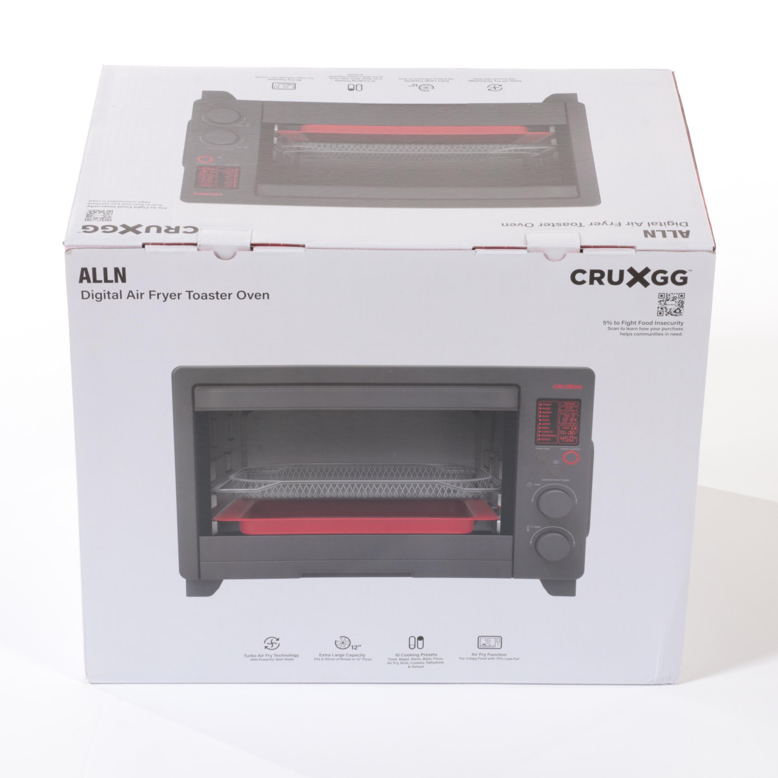 CRUXGG Digital Air Fryer Toaster Oven EBTH