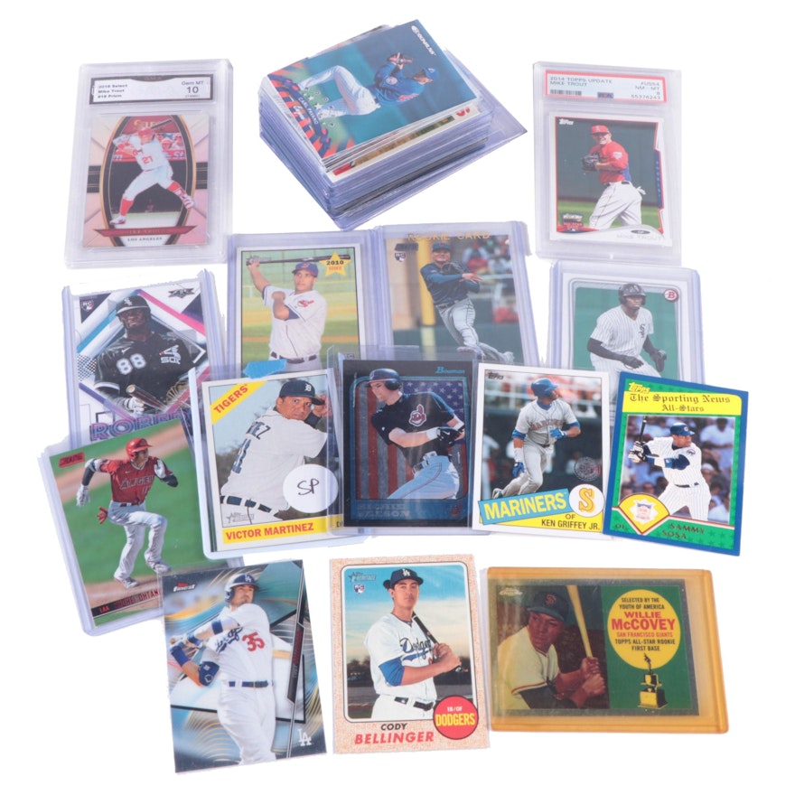 Topps, More Baseball Cards with Graded Trout, Ohtani, Rookies, 2000s–2020s