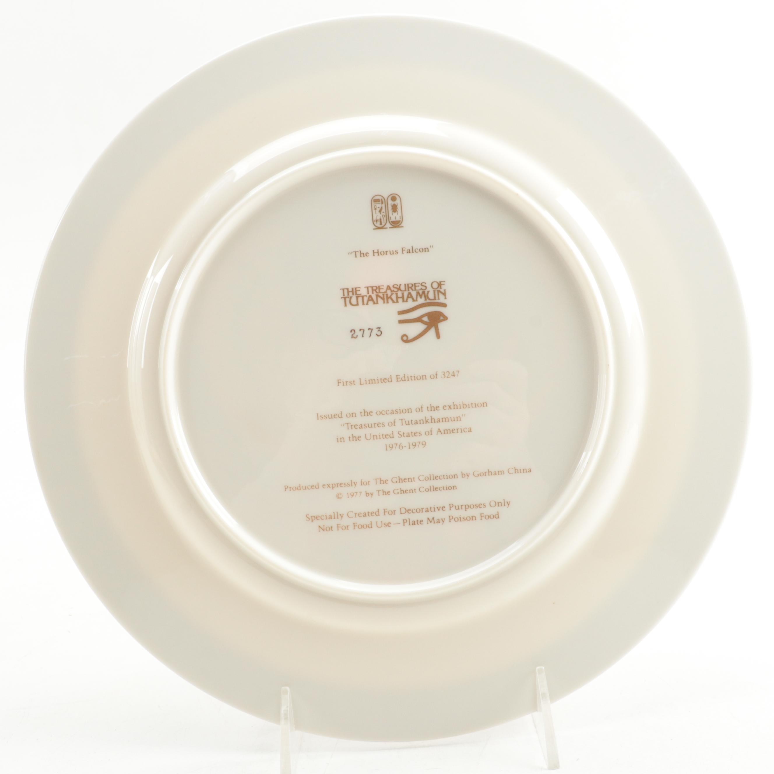 Gorham "Treasures of Tutankhamun" Limited Edition Collector Plates Set