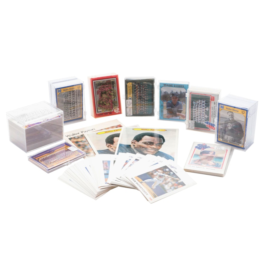 Los Angeles Dodgers, Notre Dame, More Football and Baseball Sets, 1980s–1990s
