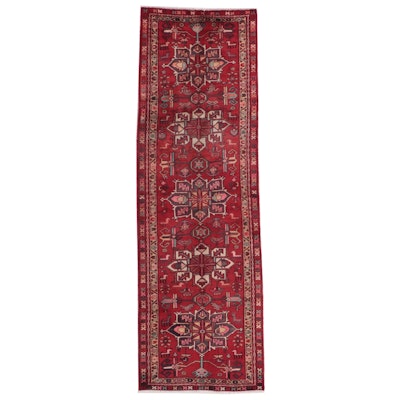 3'3 x 10'6 Hand-Knotted Persian Karaja Long Rug