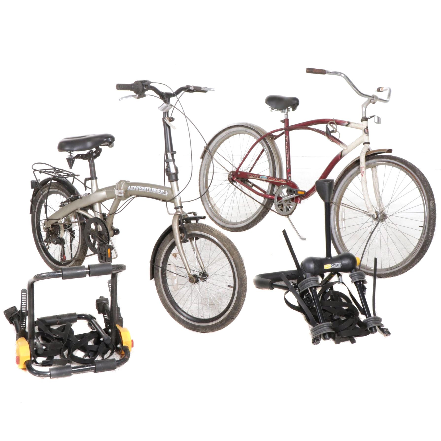 StowAway Adventurer 6Speed Folding Bike with Thruster City Cruiser