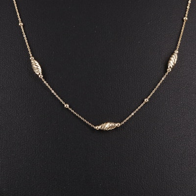 10K Saturn Necklace