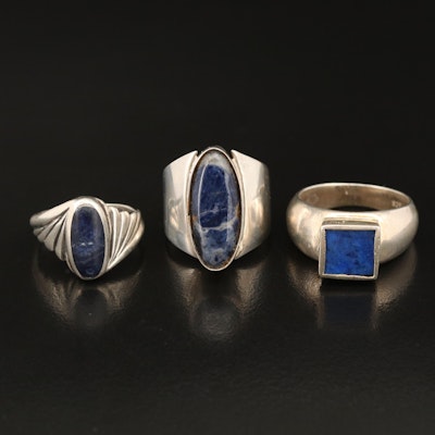 Santos Featured in Mexican Sterling Ring Selection Including Sodalite