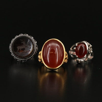 Sterling Ring Selection with Intaglio