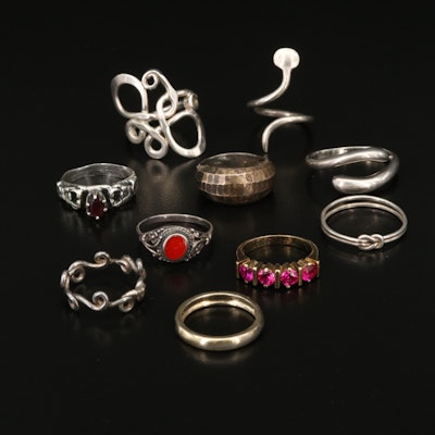 Sterling Bypass Snake Ring and Ring Selection