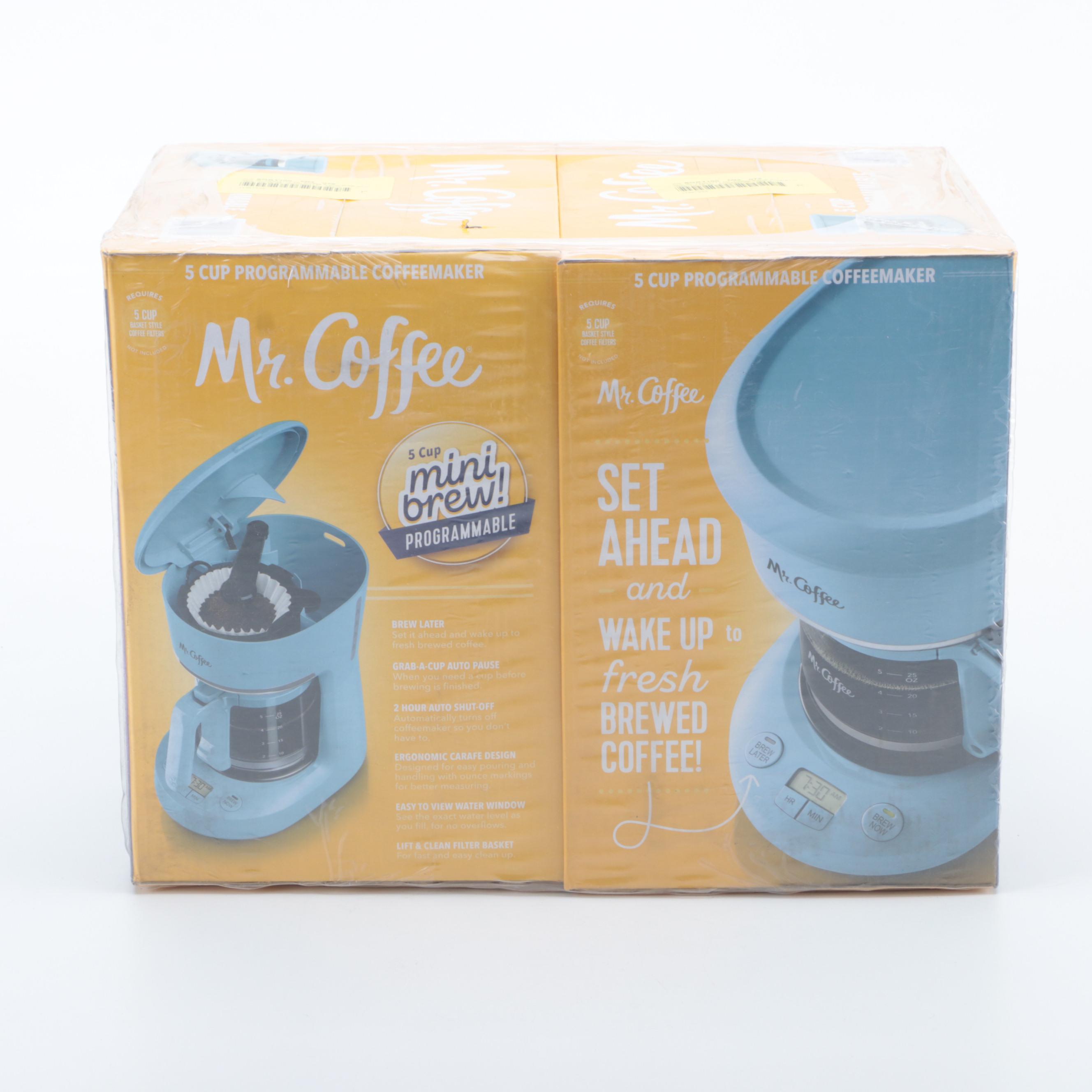 Mr. Coffee FiveCup Programmable Coffee Makers EBTH