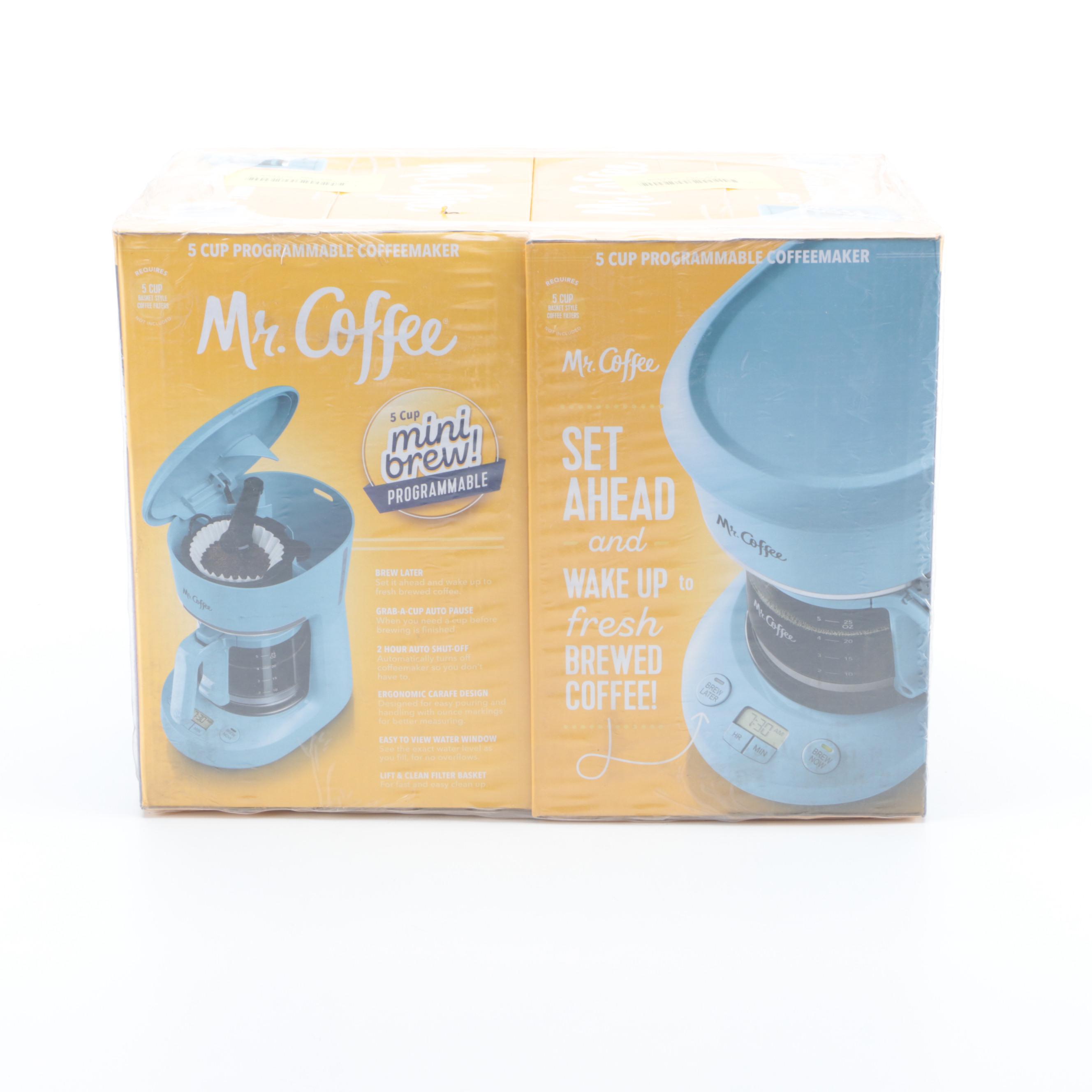 Mr. Coffee FiveCup Programmable Coffee Makers EBTH
