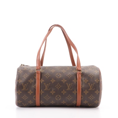 Louis Vuitton Papillon 30 in Monogram Canvas and Brown Leather
