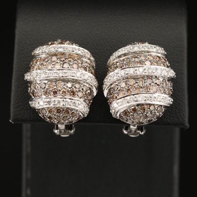 18K 4.52 CTW Diamond Earrings