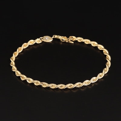 14K "Silk Rope" Chain Bracelet