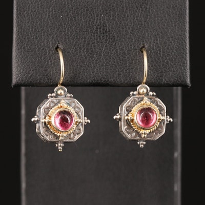 Konstantino Sterling Tourmaline Earrings with 18K Accents
