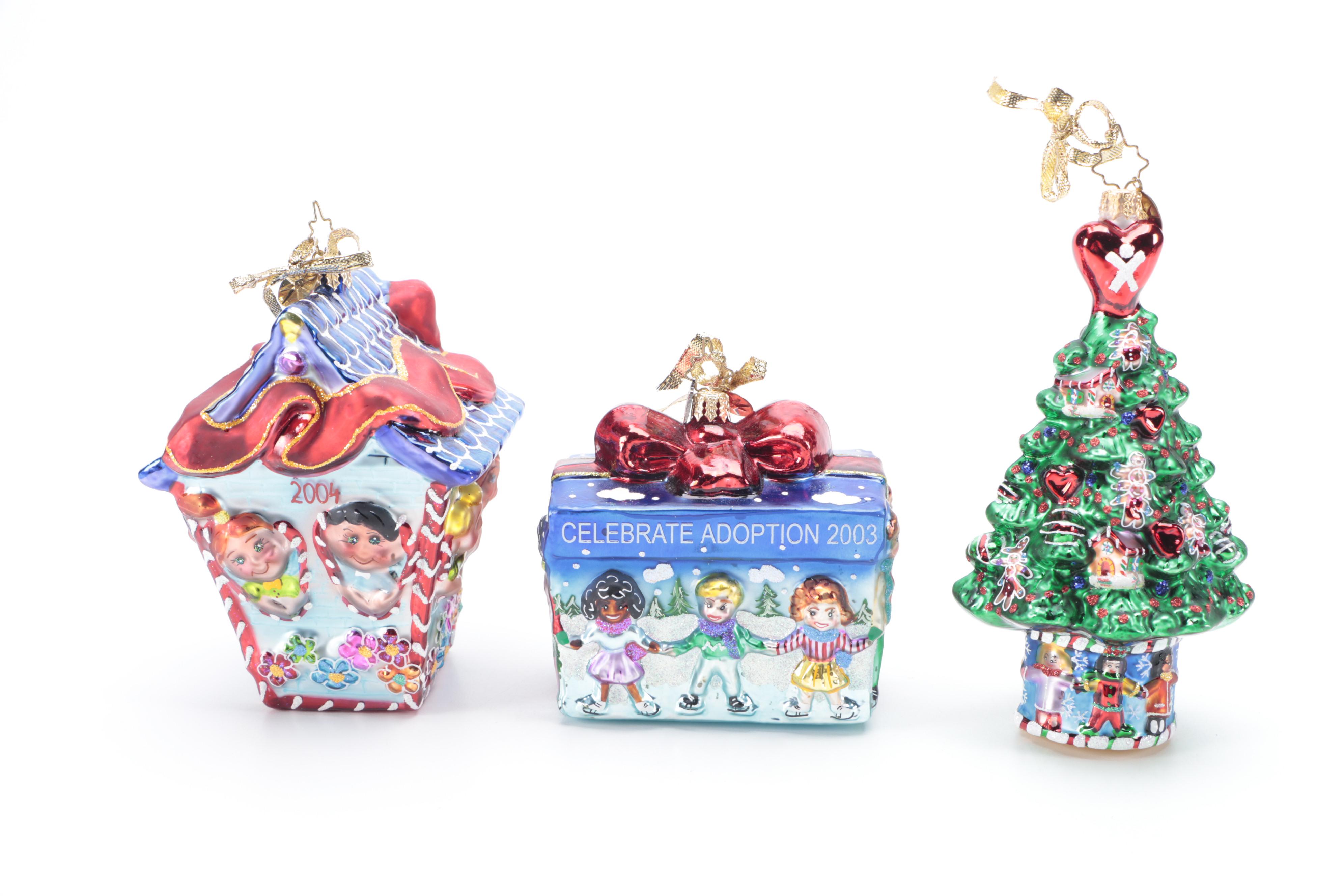 Christopher Radko "Celebrate Adoption" Annual Ornaments with Ornament