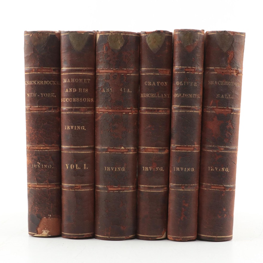 "The Works of Washington Irving" Partial Set, 1851