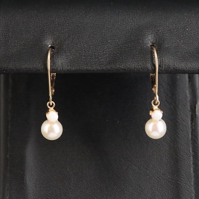 14K Opal and Pearl Earrings