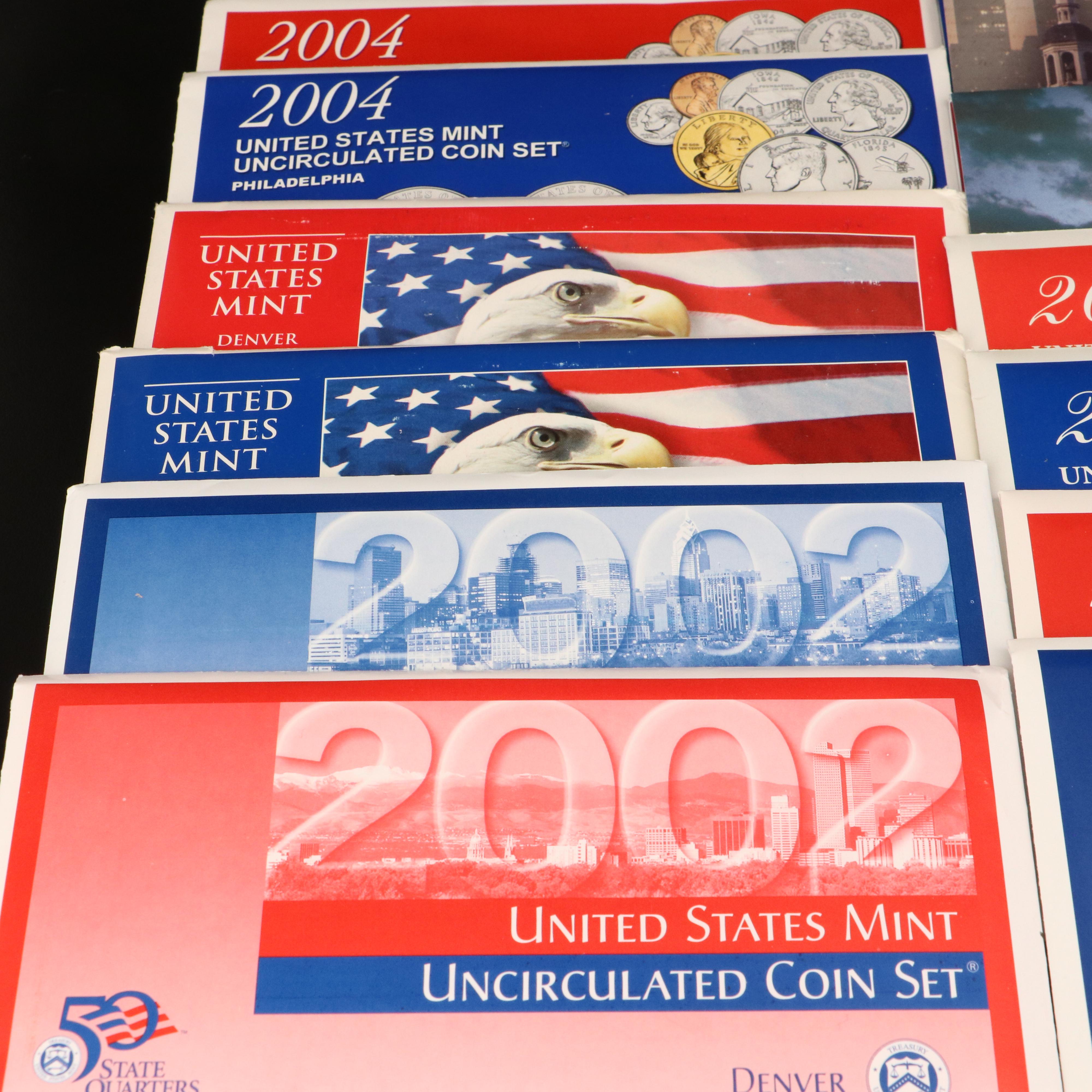 Collection of Six Different U.S. Uncirculated Mint Sets EBTH