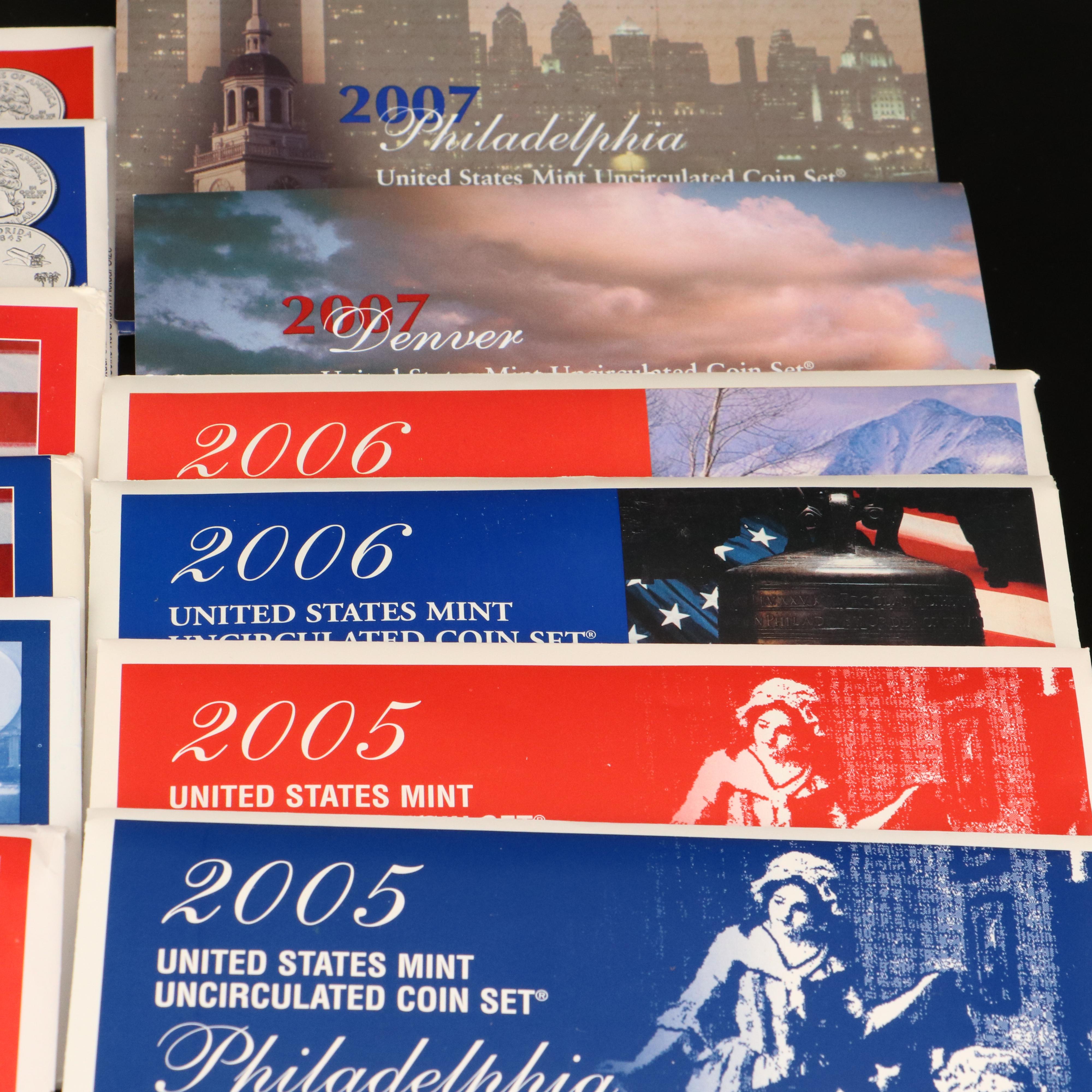 Collection of Six Different U.S. Uncirculated Mint Sets EBTH