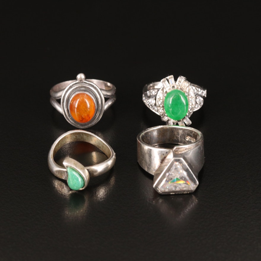 Carolyn Pollack for Relois Featured in Sterling Gemstone Ring Assortment