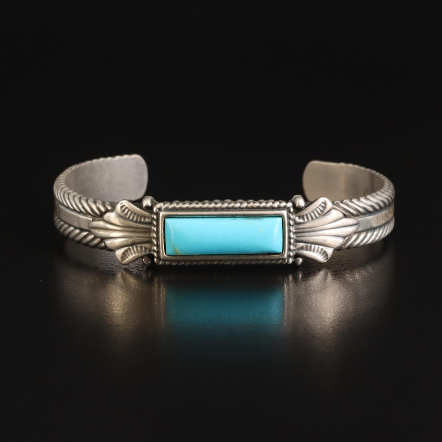 Southwestern Relios Sterling Turquoise Cuff