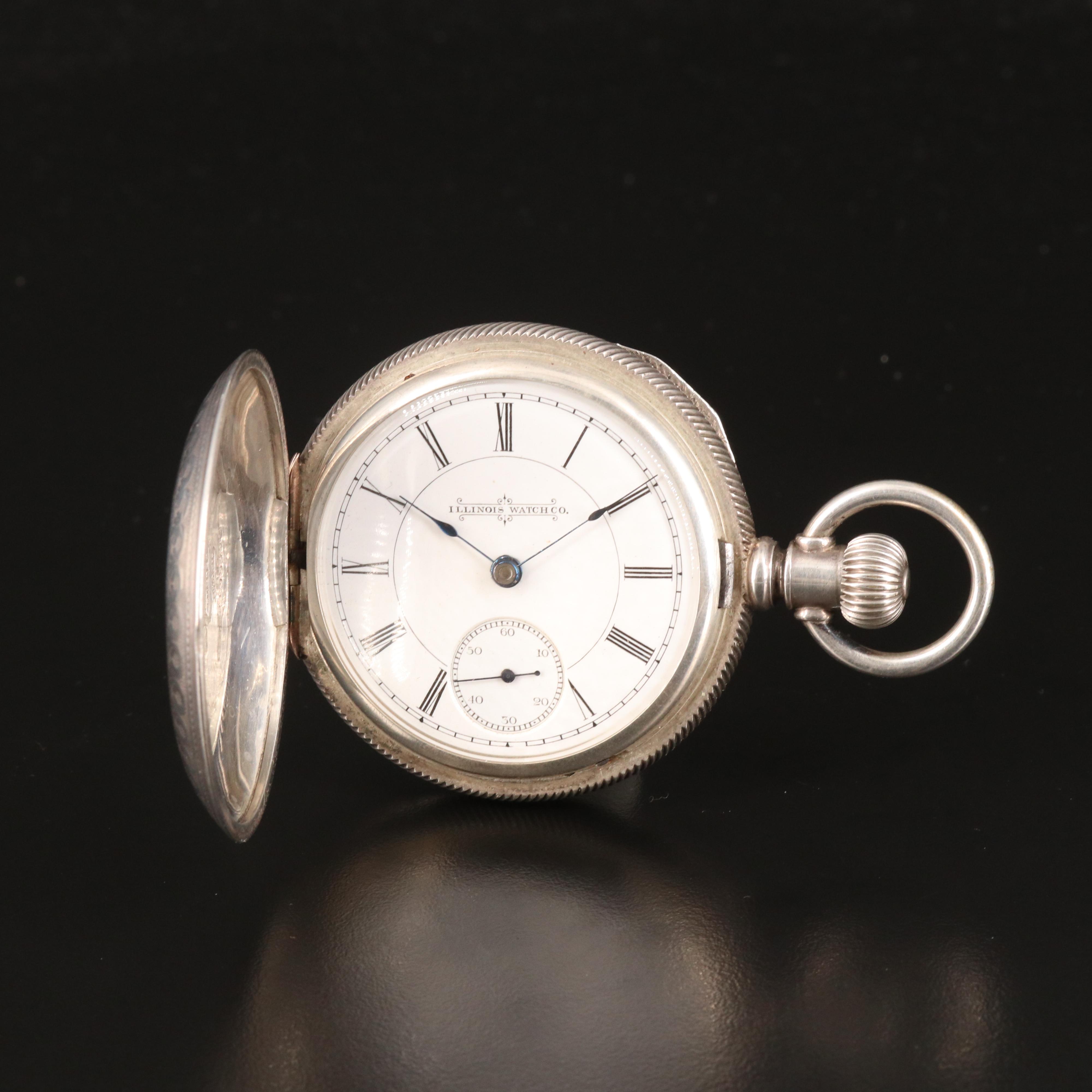 1891 Illinois Coin Silver Pocket Watch EBTH