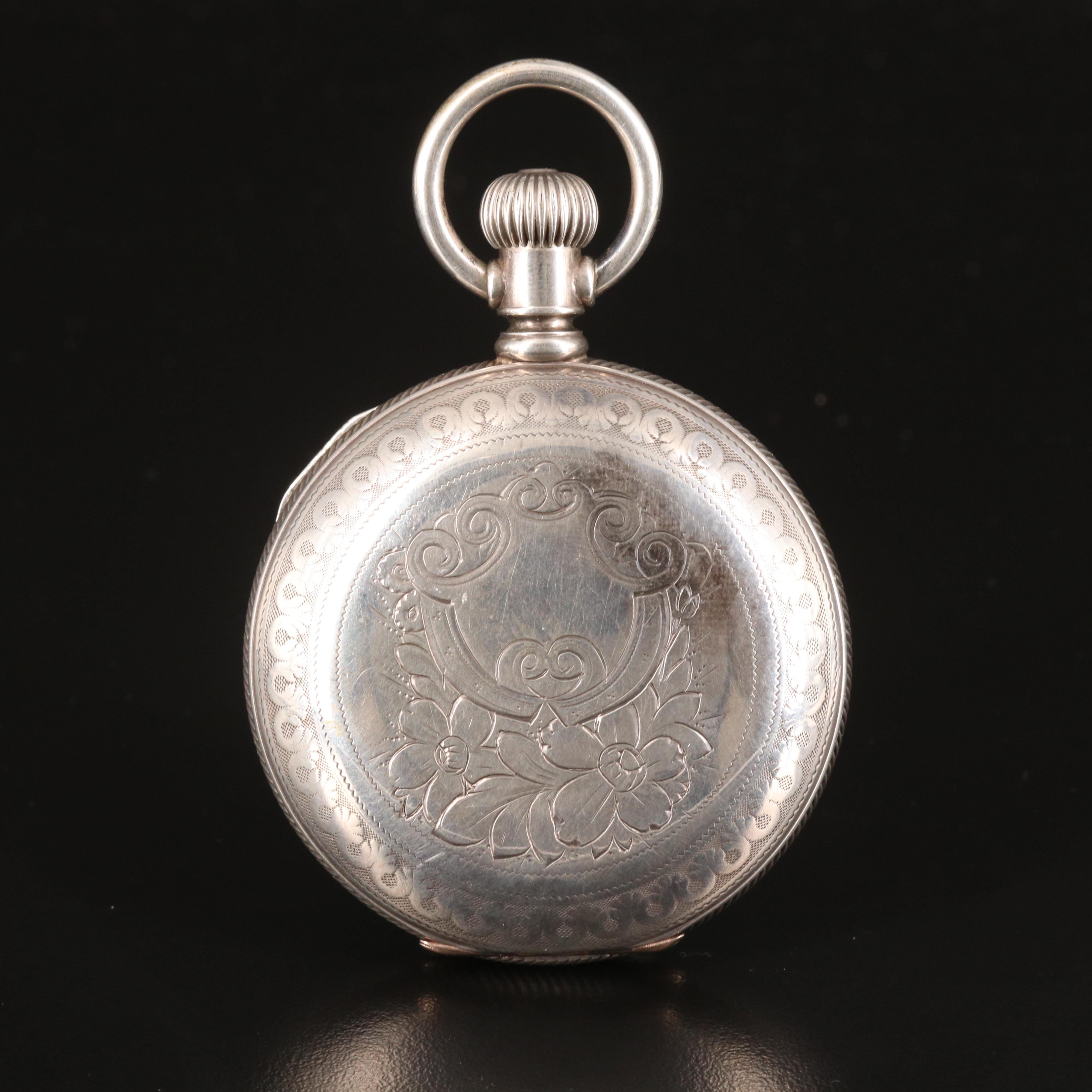 1891 Illinois Coin Silver Pocket Watch EBTH