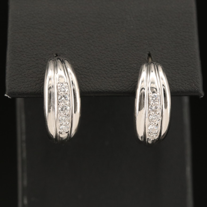 Platinum 0.41 CTW Diamond Earrings