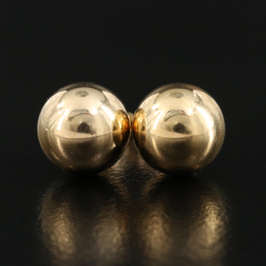 14K Ball Stud Earrings