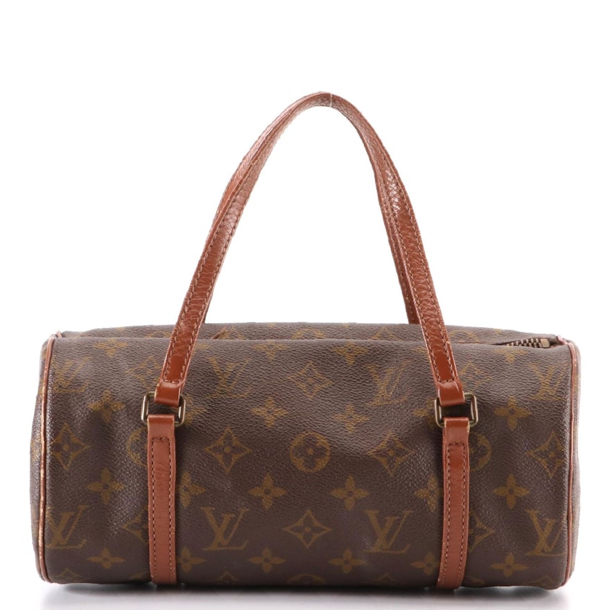 Louis Vuitton Papillon 26 in Monogram Canvas and Brown Leather
