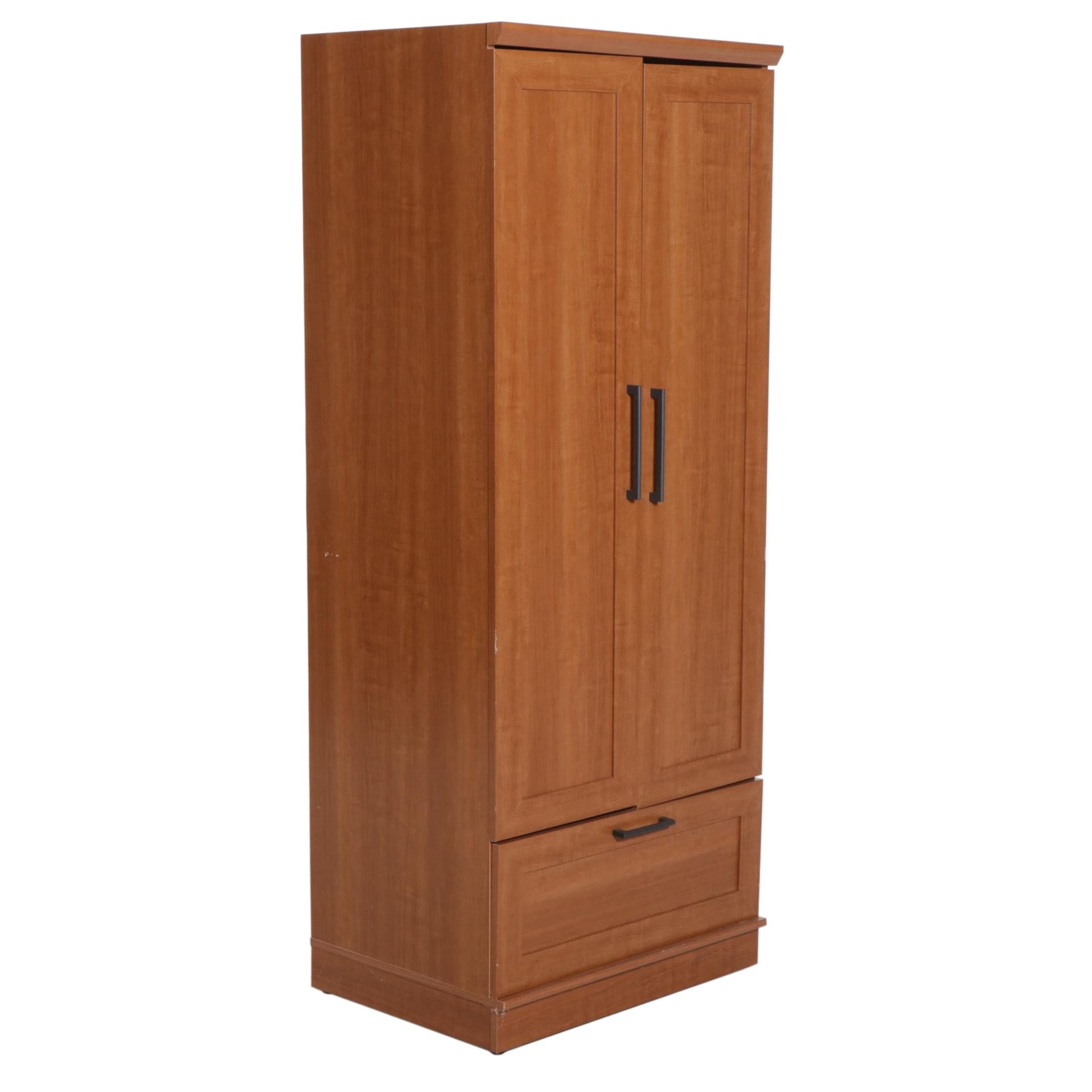 Sauder Woodworking "HomePlus Collection" Wardrobe in Sienna Oak Finish