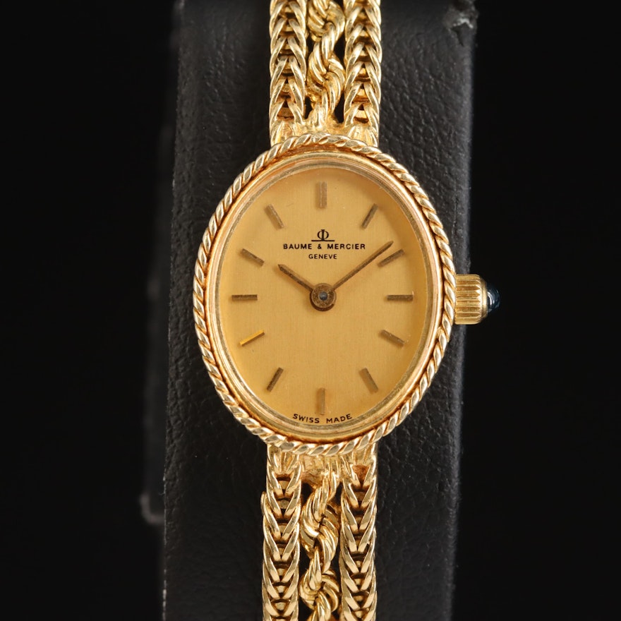 14K Baume & Mercier Geneve Quartz Wristwatch