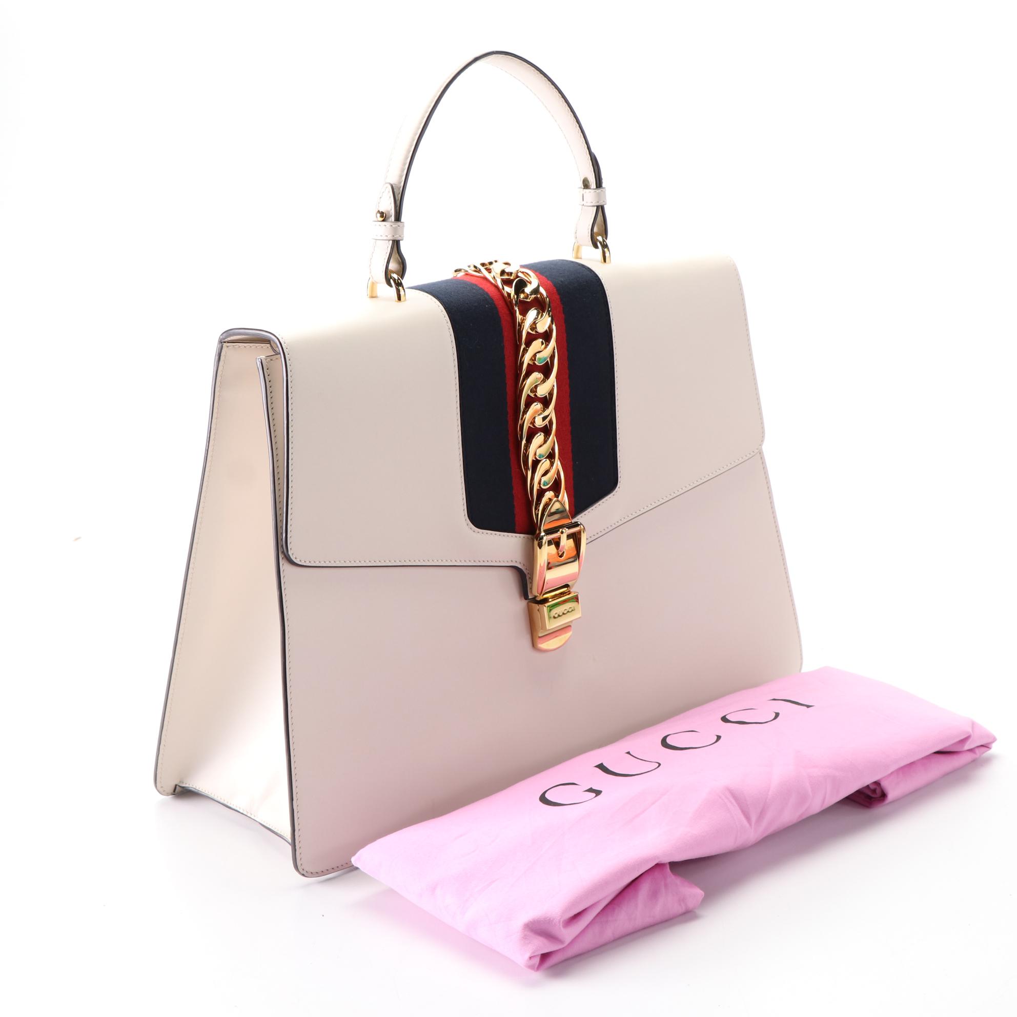Gucci Sylvie Top Handle Large Bag in Leather EBTH