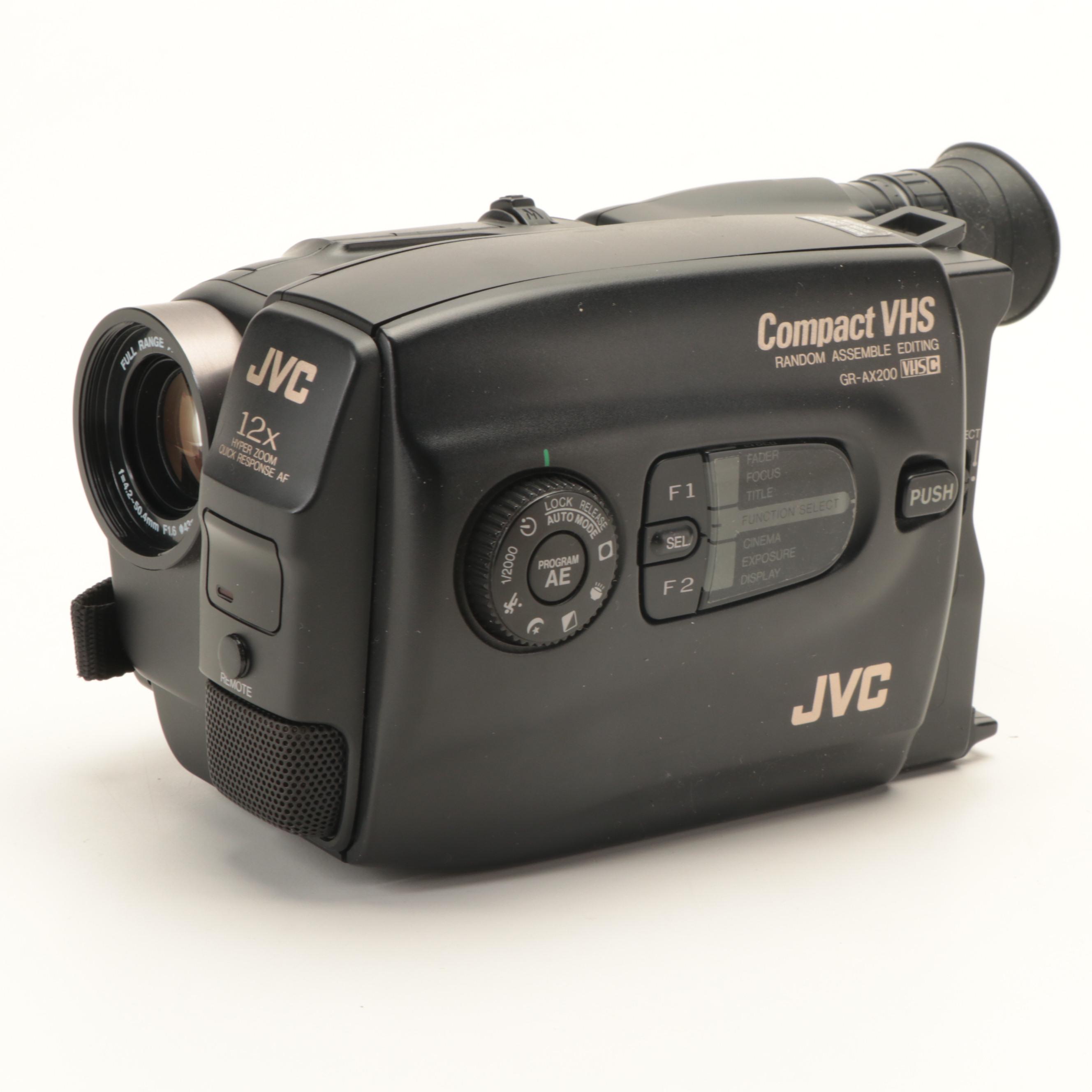JVC VHS Camcorder with Sony Handycam Digital Camcorder EBTH
