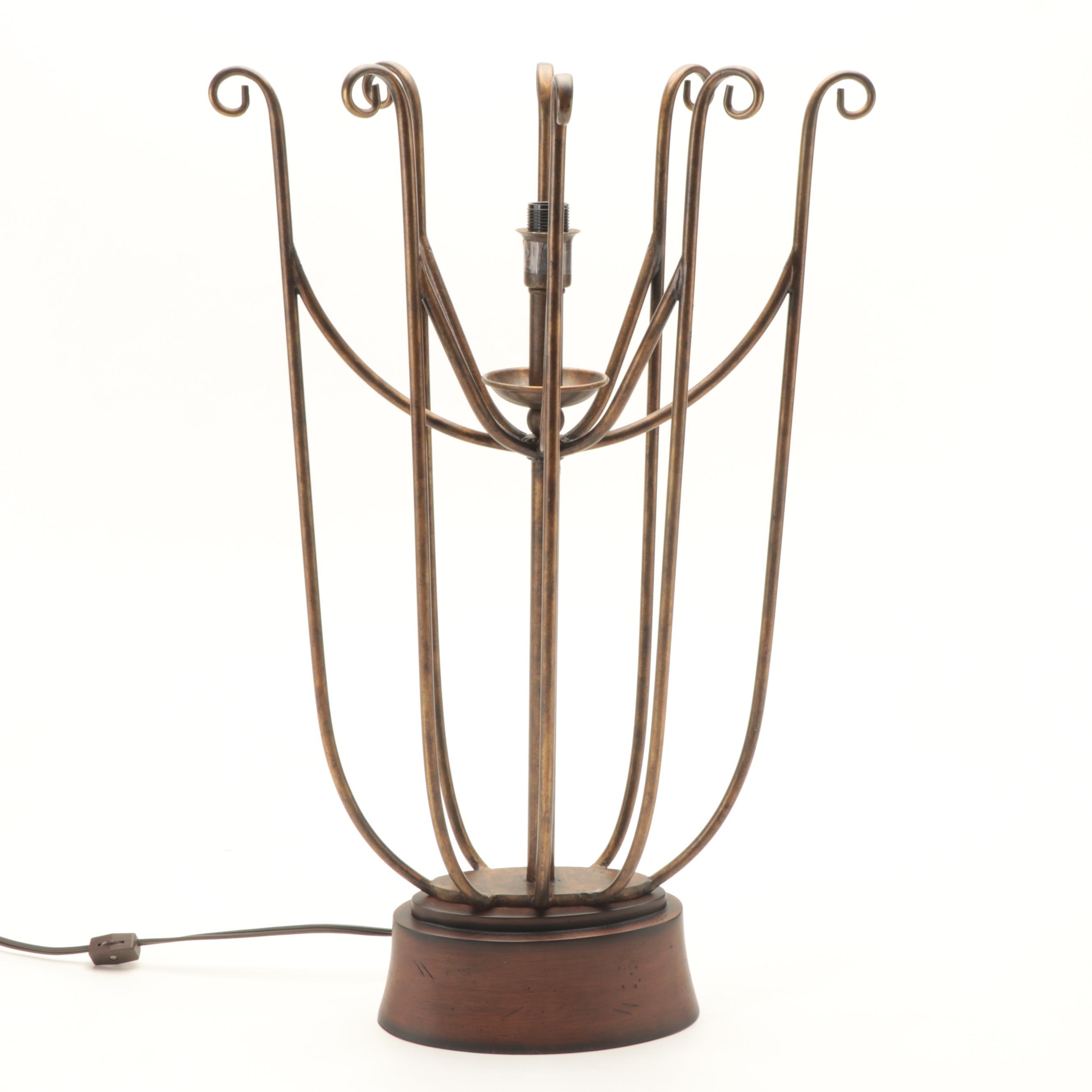 Cage Style Console Table Lamp EBTH