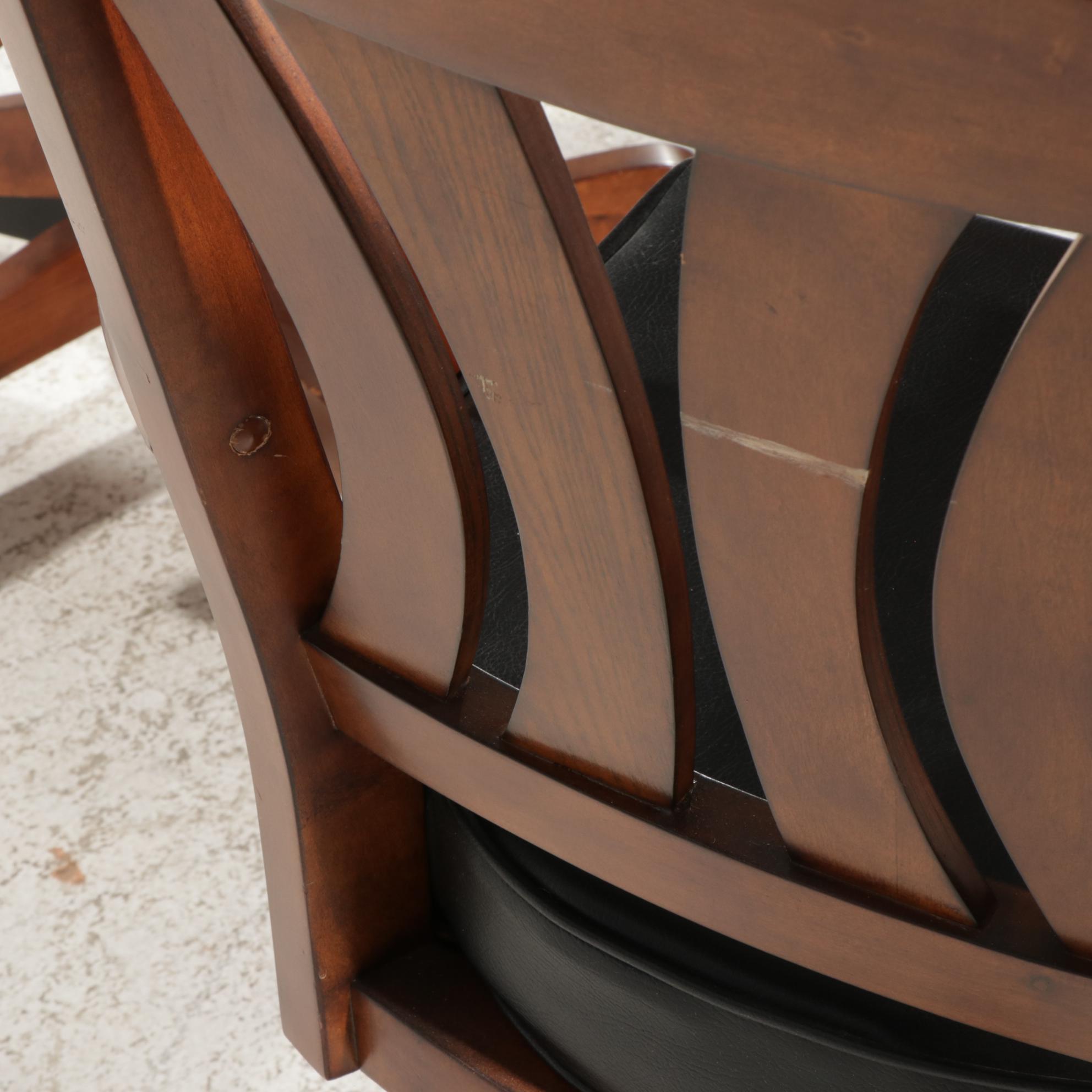 American Heritage Convertible Poker Table and Four Adjustable Rolling