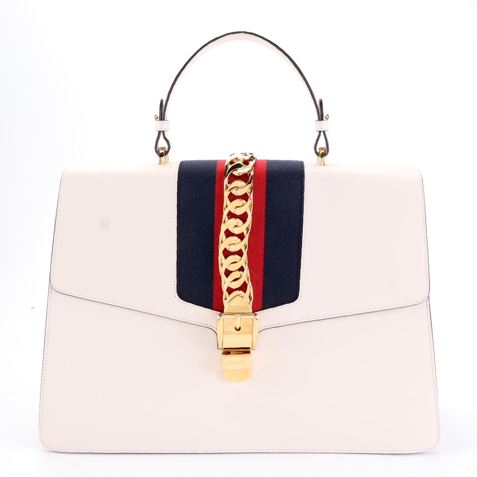 Gucci Sylvie Top Handle Large Bag in Leather EBTH