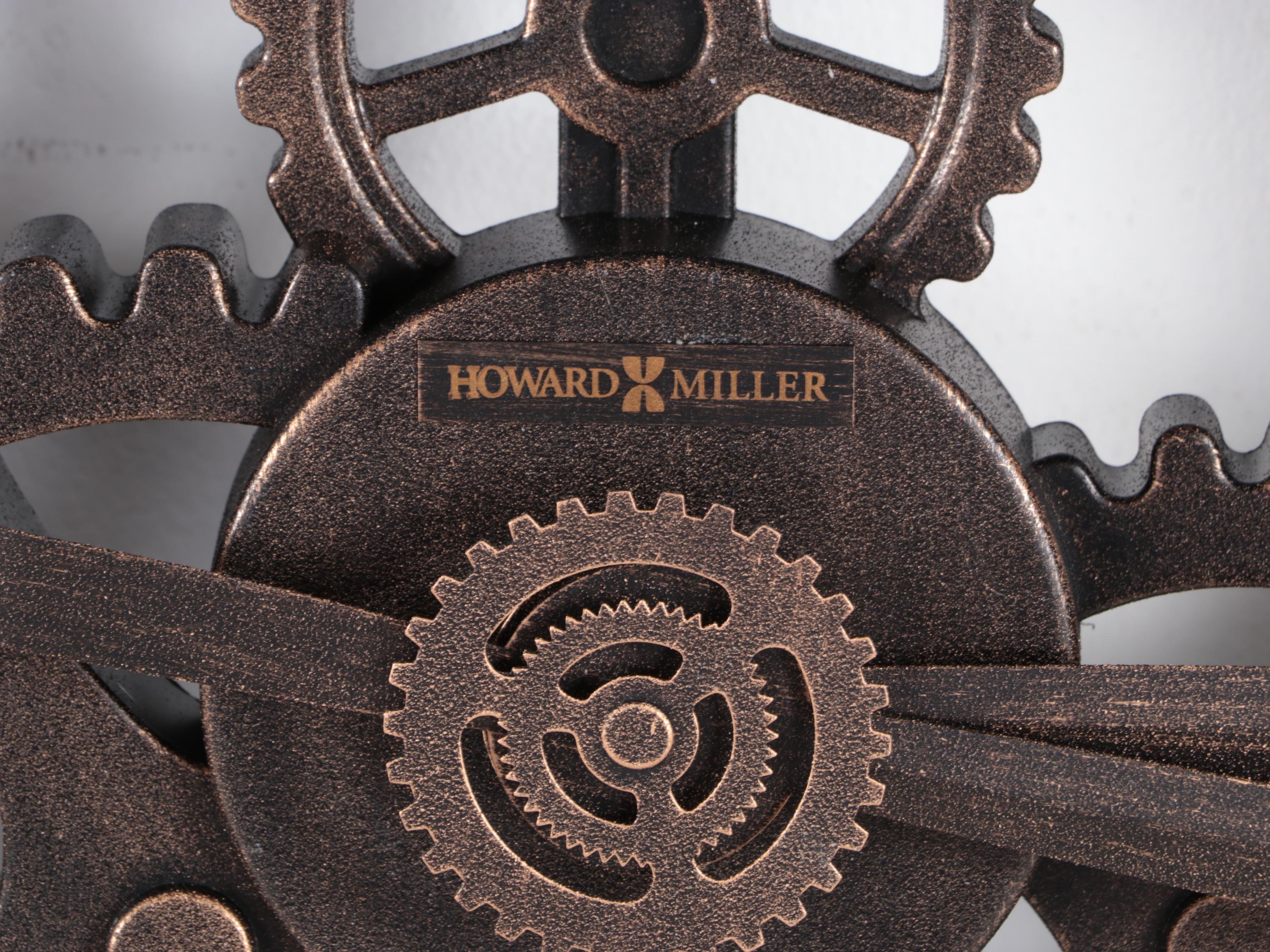 Howard Miller "Brass Works" Model 625542 Large Wall Clock EBTH