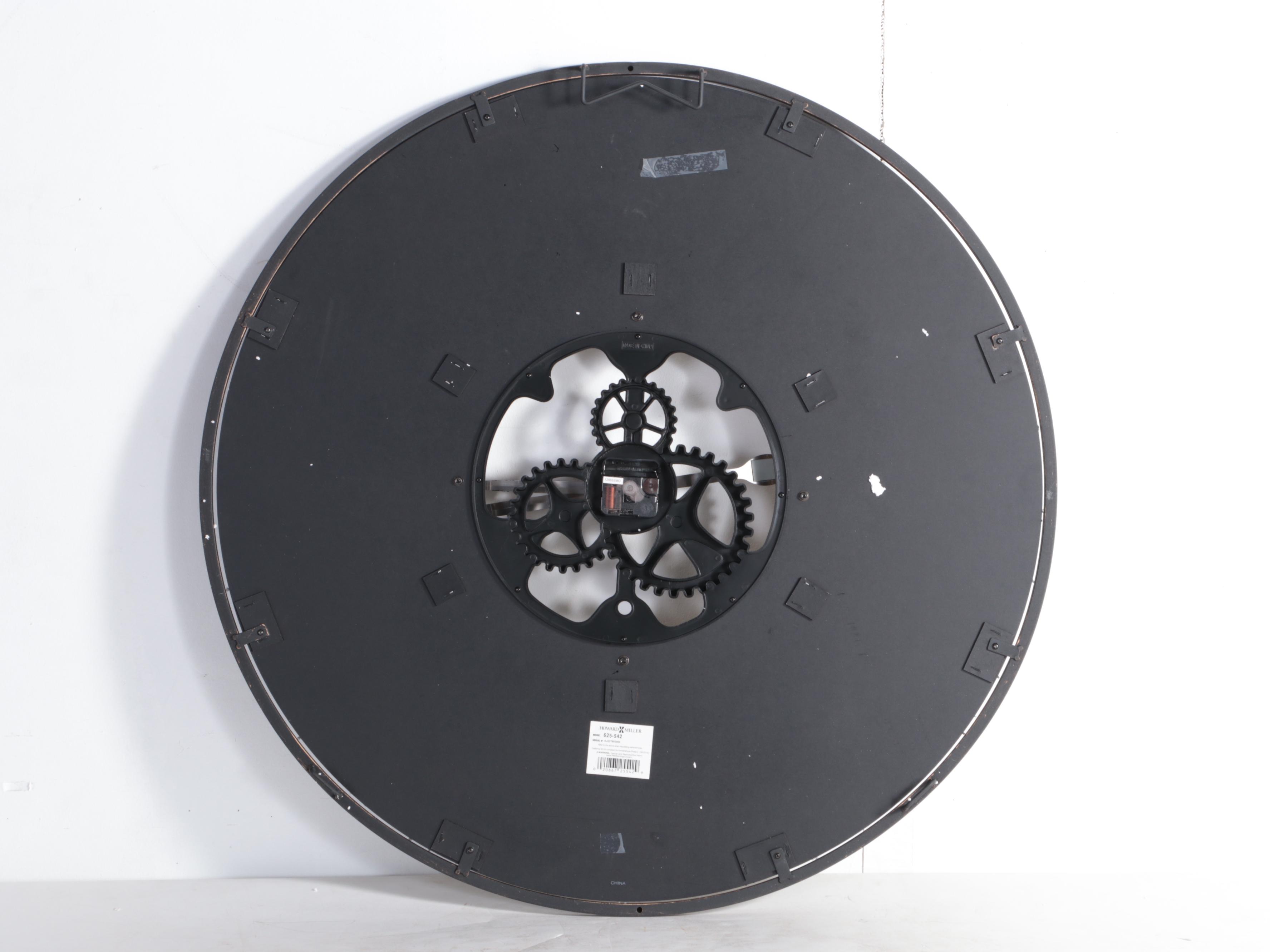 Howard Miller "Brass Works" Model 625542 Large Wall Clock EBTH